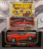 Bburago Porsche 959 & Dodge Viper Die Cast Cars