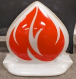 Standard Oil Flame Acrylic Sign Topper