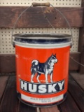 HTF Vintage Husky 35lb Grease Can