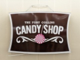 5ft Fort Collins Candy Shop DS Lighted Adv Sign
