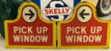 (2) WendyÕs Pick Up Window Drive-Through Signs