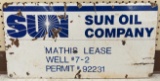 Vintage SSP Sun Oil Company Well Sign