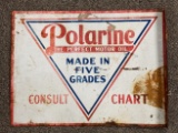 Early DST Polarine Motor Oil Flange Sign