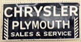 DSP Chrysler Plymouth Sales & Service Replica Sign