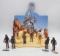 2018 Planet of The Apes Reaction 6Ó Figures and Statue of Liberty Play Set.