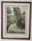 Harold Altman Luxembourg Gardens Matted and Framed Lithograph Print