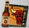 Vintage SST Embossed Chicago Bulls Miller Lite Advertising Sign