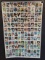 1978 Topps Baseball Trading Cards Uncut Sheet Featuring 132 Cards All Star Rookies
