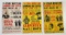 3 Vintage Pro Wresting Advertising Posters Featuring TV-STARS Wrestlers