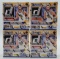 4 Sealed Panini 2024-25 Donruss Basketball Mega Box Blue Cracked Ice, Fadeaway, Playmakers Insert Ca