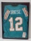JSA Authentic Bob Griese Autograph Framed Jersey HOF 90