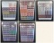 5 Pro Set 1990 Football Trading Cards Uncut Sheets, 450 Cards, Mario, Simms, Sanders, Montana