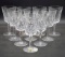 (10) Waterford Crystal Lismore Claret Glasses