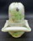Fenton Hydrangea Fairy Lamp Uranium Glass