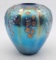 Fenton Favrene Iridescent Glass Ginger Jar Vase