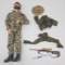 Vintage G. I. Joe Action Figure with Fuzzy Hair and Beard