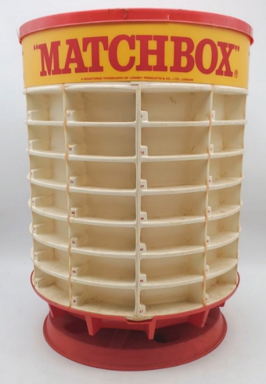 Vintage Matchbox Rotary Store Display Case.
