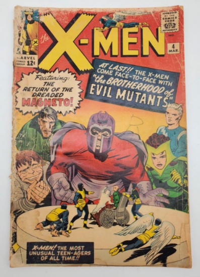1964 Marvel Comics X-Men #4 Comic Book