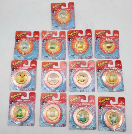 13 1999 PokŽmon Power Bouncer Figures