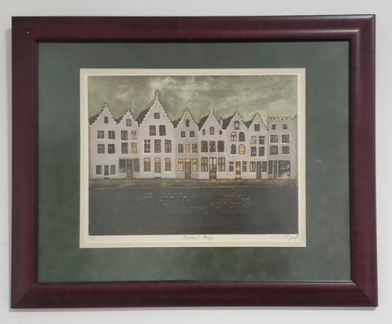 J.J. Regal ÒFacadesÓ Limited Edition 25/50 Lithograph Print.