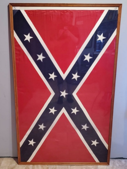 Vintage Silk Confederate Flag. 37Ó x 62Ó Flag