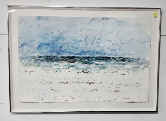 Ken Ecker Watercolor Landscape Painting on Paper