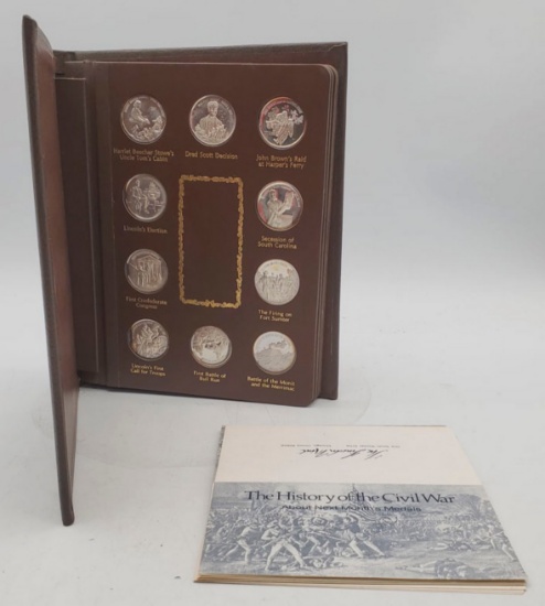 Limited Edition Lincoln Mint The History of the Civil War 40 .999 Silver Coins 1040 grams