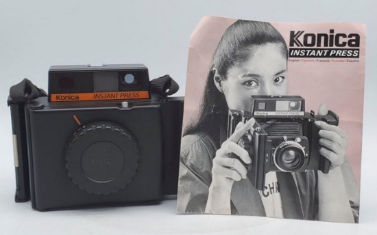 Konica Instant Press Polaroid Camera