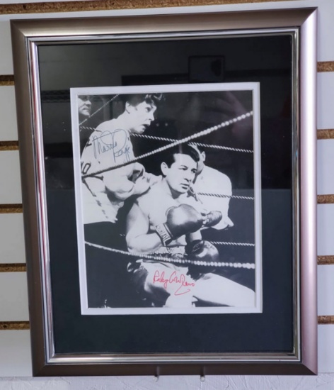 Rocky Graziano & Martha Raye Autographed Photograph JSA Authenticated.