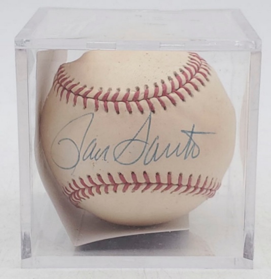 JSA Autograph Signature Ron Santo on Official National League Ball