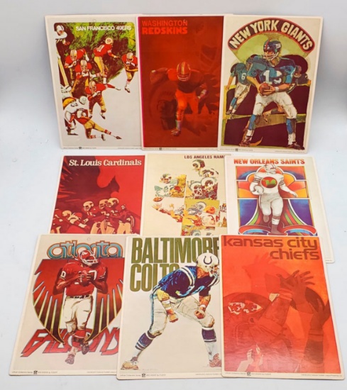 1968 Fleer Football Big Signs Starter Set 9/26