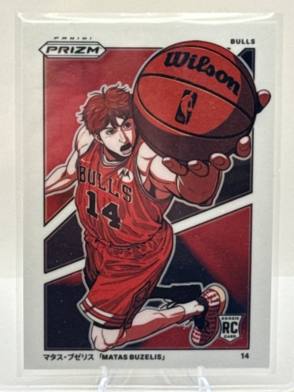 2024-25 Panini Prizm Matas Buzelis Manga Rookie SSP Case Hit Rare Short Print