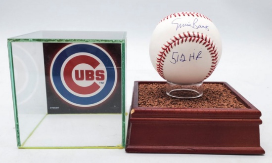 Major League Baseball Authenticated Ernie Banks Autographed Baseball