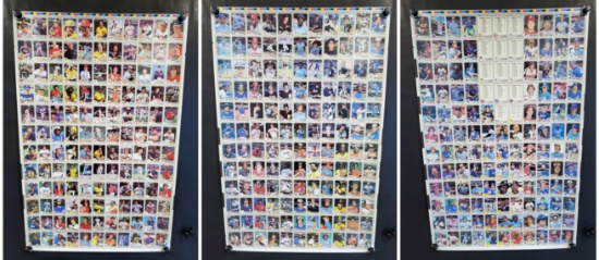 3 Fleer 1983 Baseball Trading Cards Uncut Sheets 396 Cards with Lots of HOFÕs