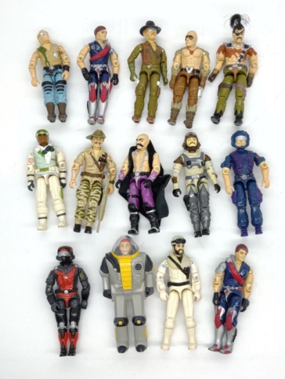 (14) 1980s Hasbro G.I. Joe 3.75in ARAH Action Figure
