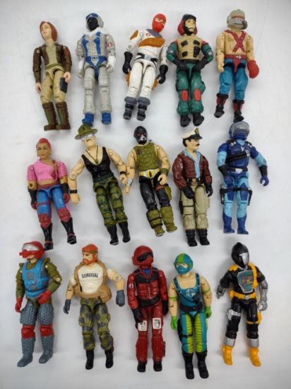 (15) 1980s Hasbro G.I. Joe 3.75in ARAH Action Figure