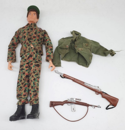 Vintage G. I. Joe Action Figure with Fuzzy Hair