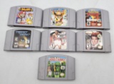 9 Nintendo 64 Video Games Cartridges including PokŽmon Staduim, Super Smash Bros, and more