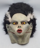Vintage Illusive Concepts Bride of Frankenstein Halloween Latex Mask.