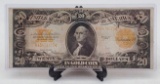 1922 Large $20 Twenty GOLD Certificate Dollar United States Legal Tender