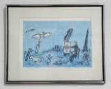 Marc Chagall ÒParis CompositionÓ Original Lithograph from Derrire Le Miroir Book
