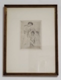 Mary Cassatt ÒMother and Child with MirrorÓ Original Etching.