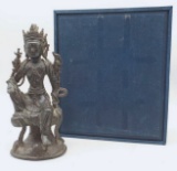 Antique Chinese Copper Guanyin Kwan-yin Buddha Statue