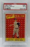 Graded 1958 Mickey Mantle All Star Topps Baseball Card EX 5