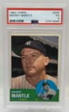 Graded 1963 Mickey Mantle Topps Baseball Card EX 5