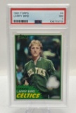Graded 1981 Larry Bird Topps Rookie Basketball Card NM 7