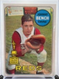 1969 Johnny Bench Topps All Star Rookie Baseball Card
