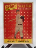 1958 Mickey Mantle Topps All Star Baseball Card