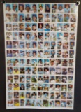 1978 Topps Baseball Trading Cards Uncut Sheet Featuring 132 Cards