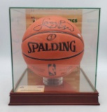 Larry Bird Autographed Basketball authenticated by Steiner.